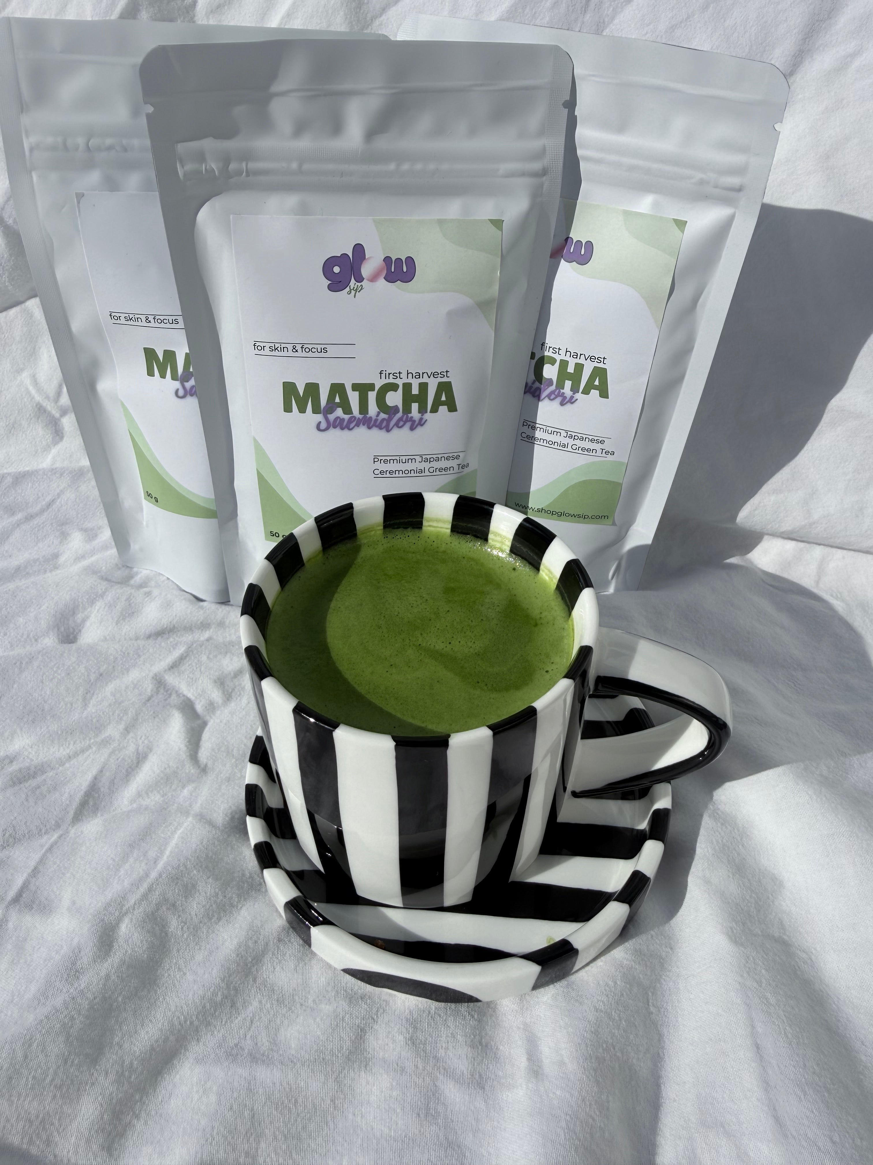 Ceremonialna Matcha Supreme Kultywar Saemidori z Japonii – Zestaw Duo 2×50 g