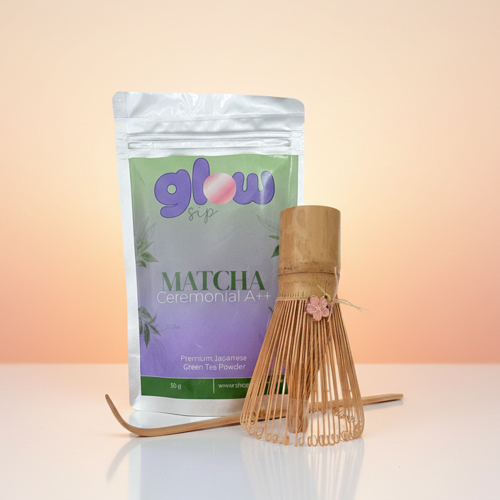 Zestaw do matchy premium  Matcha Saemidori 50g + Chasen + Chashaku gratis